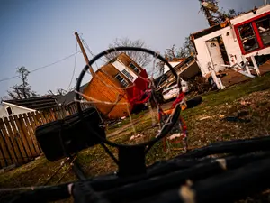 Proprietate distrusă de tornadă în  Rolling Fork, Mississippi. - Foto: Profimedia Images