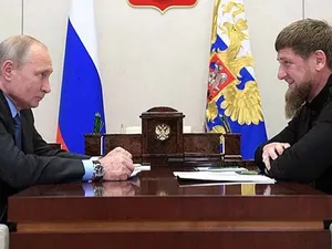 Vladimir Putin și Ramzan Kadîrov- Foto: Twitter/@KremlinRussia_E