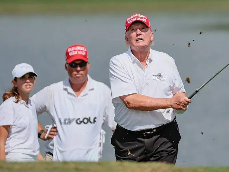 Donald Trump, la golf. / Foto: Profimedia