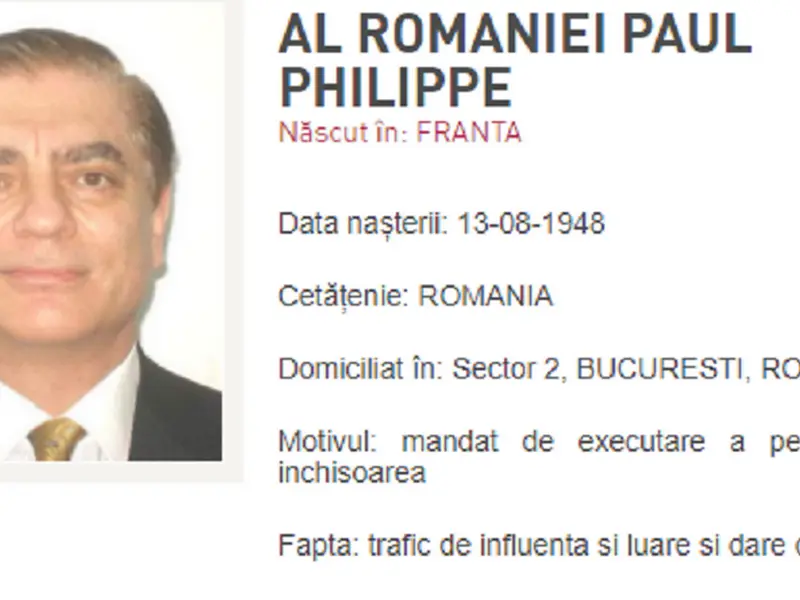 Palmă, pentru Justiția din România. De ce fugarul Prinţ Paul nu va fi extrădat niciodată de Franța - Foto: captură ecran