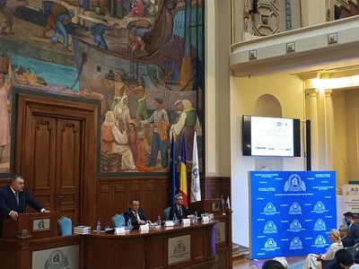 Președintele Camerei de Comerț și Industrie a României (CCIR), Mihai Daraban, a participat  la Forumul economic național – „Modelul economic românesc în Uniunea Europeană. România-Orizont 2040” Foto: NWR