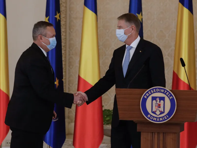 Iohannis: „Am decis să-l desemnez drept candidat pentru funcția de prim-ministru pe Nicolae Ciucă”/FOTO: Inquam Photos/George Calin