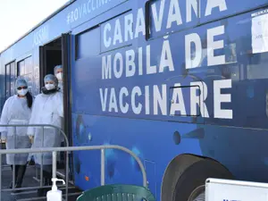 Campania de vaccinare anti-Covid cu caravana mobilă continuă și în acest weekend/FOTO: Facebook/RoVaccinare