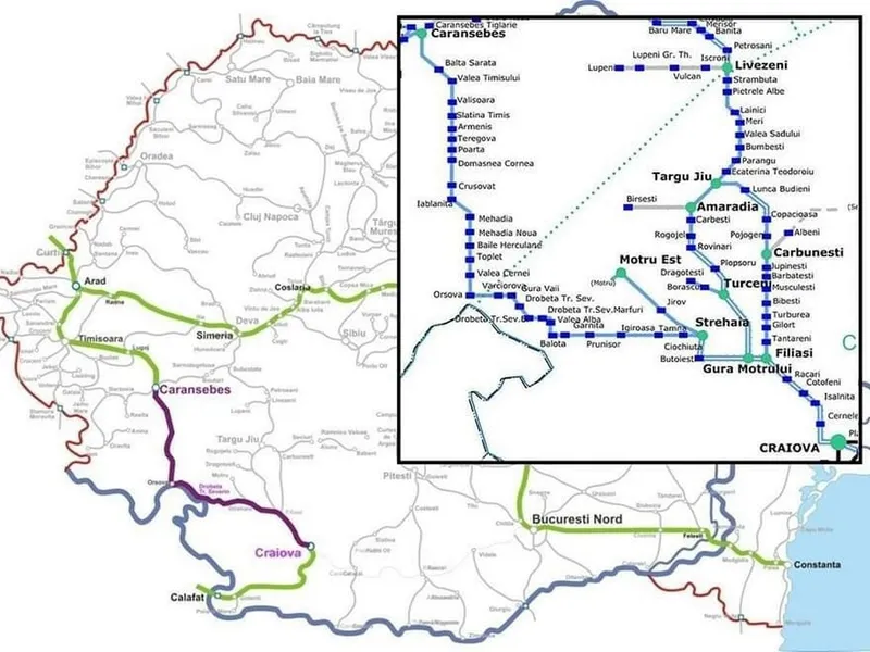 74 km de cale ferată, între Craiova și Caransebeș, modernizați cu 1 MILIARD €. Gata, după 2030 - Foto: Facebook/CFR Infrastructura