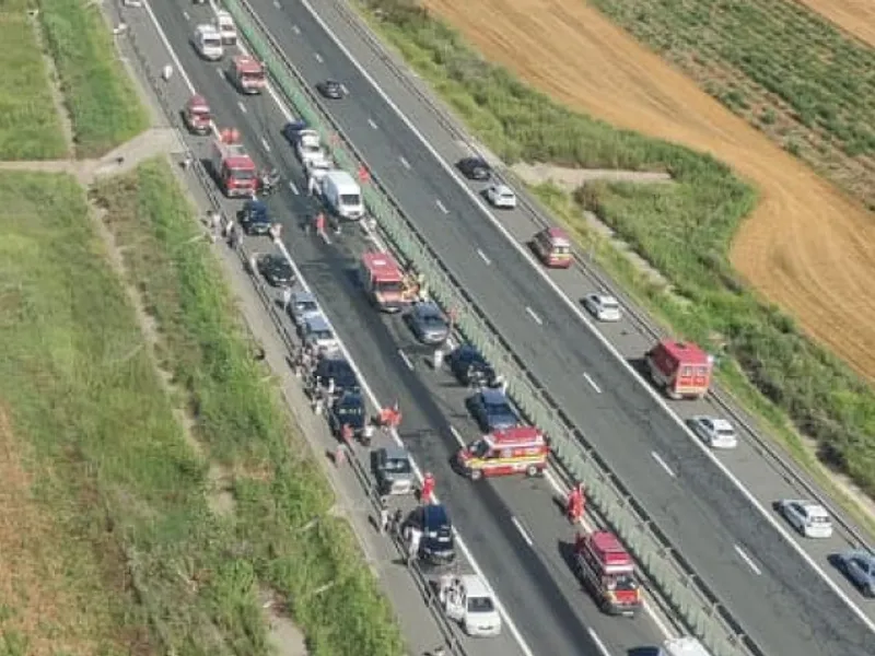 Panouri nefuncţionale pe Autostrada Soarelui, posibilă cauză a numeroaselor accidente. Foto Digi24