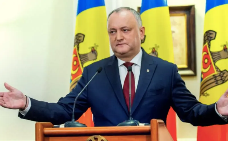 Igor Dodon, președintele Moldovei, fericit că moțiunea a picat/FOTO: tv8.md