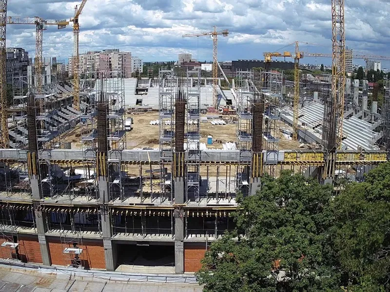 Stadionul Giulești este departe de a fi gata Foto: CNI