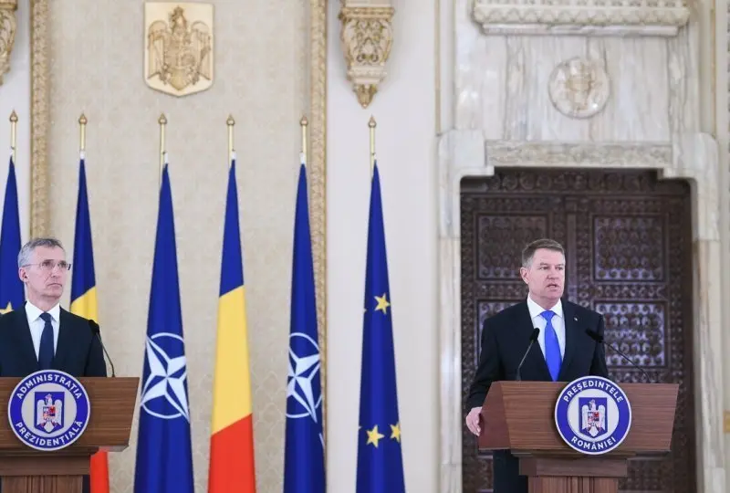 Președintele României și secretarul general NATO, în conferință de presă la Cotroceni/FOTO: presidency.ro