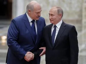 Alexandr Lukașenko și Vladimir Putin, prietenul și vecinul său- Foto: Ft.com