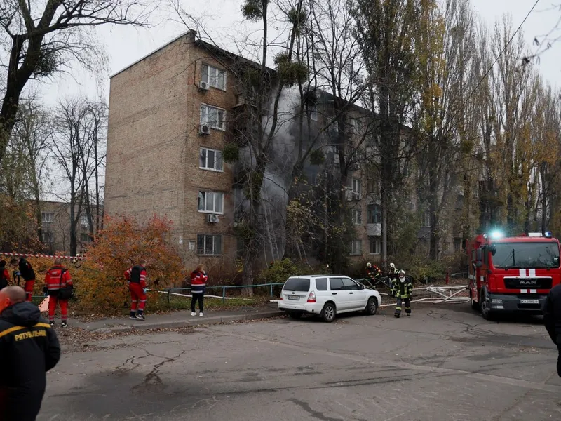 Ținte civile în Kiev - FOTO: Twitter