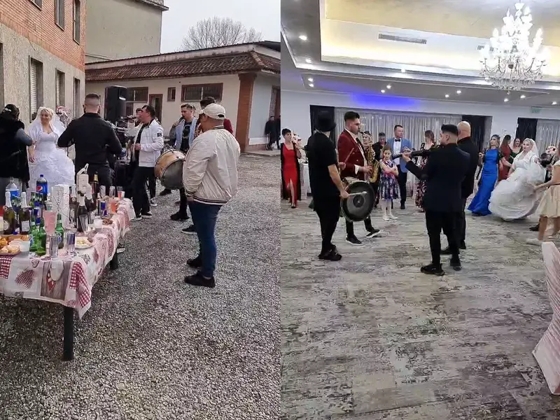 Interlopul Mircea Nebunu, live de la o nuntă la care a fost naș în Italia cu toate că e urmărit internațional Foto: captură video NWR