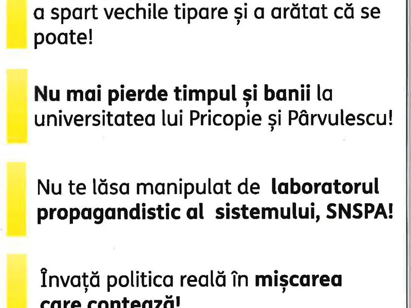 Rectorul SNSPA: „George Simion, președintele AUR, a ales să promoveze discursul urii” - Foto: SNSPA