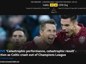 Cum a văzut BBC meciul Clujului cu Celtic/FOTO: bbc.com