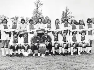 30 mai 1973,  Echipa Ajax Amsterdam cu al treilea trofeu european consecutiv