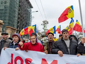 Un „protestatar” din Moldova recunoaște că face propagandă rusofilă în stradă pentru 100 de lei - FOTO: Profimedia