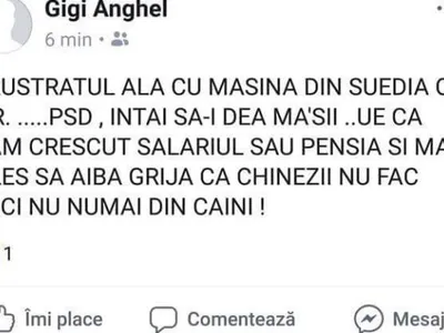 Postarea viceprimarului Anghel Foto: Facebook Gica Anghel