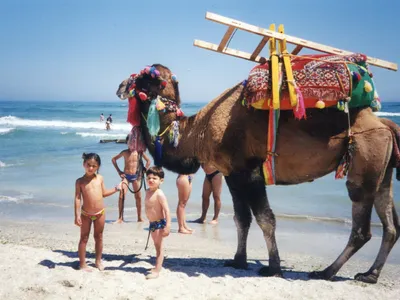 Plaja din Mamaia, în 1998. Foto: David Hadaller