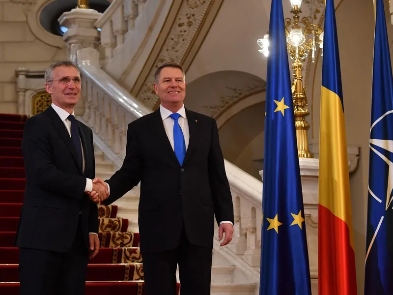 Secretarul general al NATO, Jens Stoltenberg va fi primit de Klaus Iohannis la Palatul Cotroceni - FOTO: Profimedia