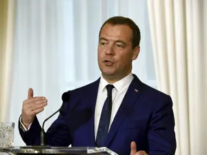 Dmitri Medvedev, fost preşedinte şi premier rus, în prezent vicepreşedinte al Consiliului de Securitate al Federaţiei Ruse- Foto: PROFIMEDIA IMAGES