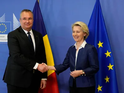 Prim-ministrul Nicolae Ciucă și preşedintele Comisiei Europene, Ursula von der Leyen- Foto: PROFIMEDIA IMAGES