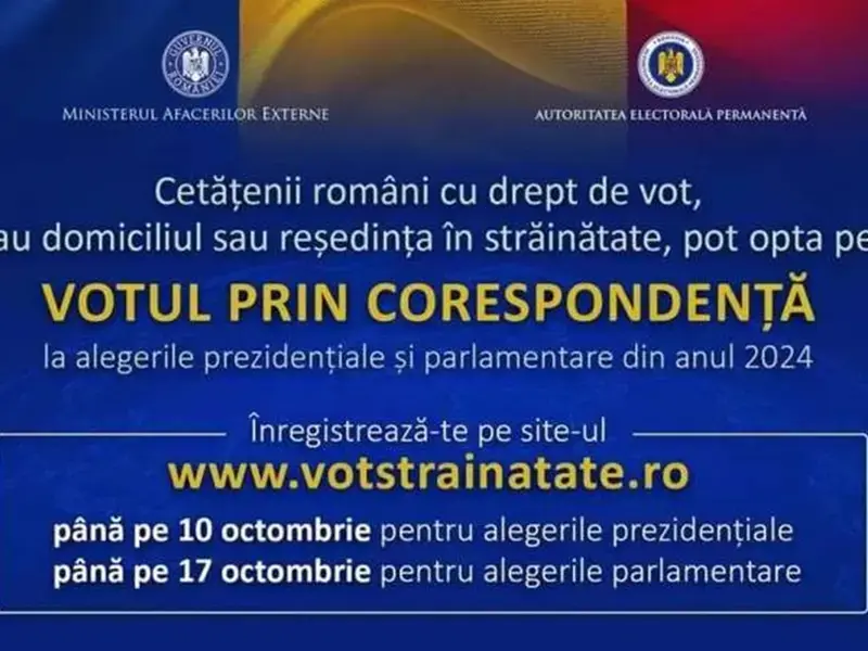 Diaspora mobilizată: mii de cereri pentru votul prin corespondență la prezidențiale și parlamentare   FOTO: MAE(imagine cu rol ilustrativ)