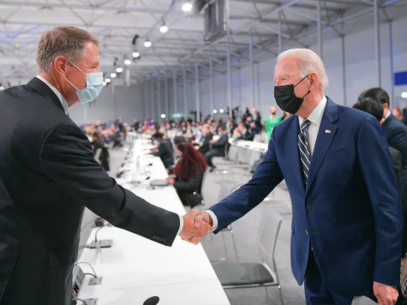 Klaus Iohannis și Joe Biden s-au întâlnit pe 1 noiembrie la Londra. FOTO: presidency.ro