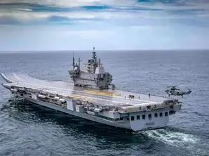 INS Vikrant este cea mai mare navă de război construită vreodată în India- FOTO: livemint.com