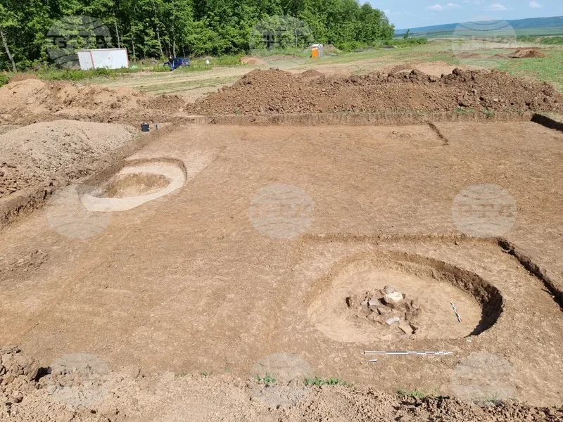 Un sanctuar de 7.000 de ani, descoperit în Bulgaria, pe traseul autostrăzii Hemus. / Foto: bta.bg