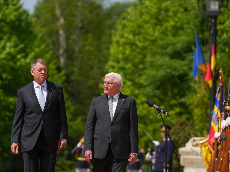 Klaus Iohannis şi omologul său german, Frank Walter Steinmeyer - Foto: Precidency.ro