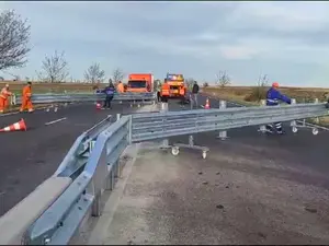 Invenție, pe E85, DN2 - „Drumul morții”: parapetul mobil. La ce folosește - Foto: captură video