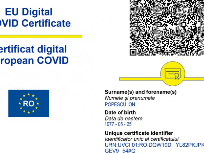 STS prezintă modul în care se obține Certificatul verde digital. FOTO: sts.ro