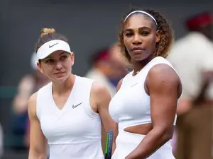 Simona Halep și Serena Williams. (Poză cu rol ilustrativ. Foto:Playsport)