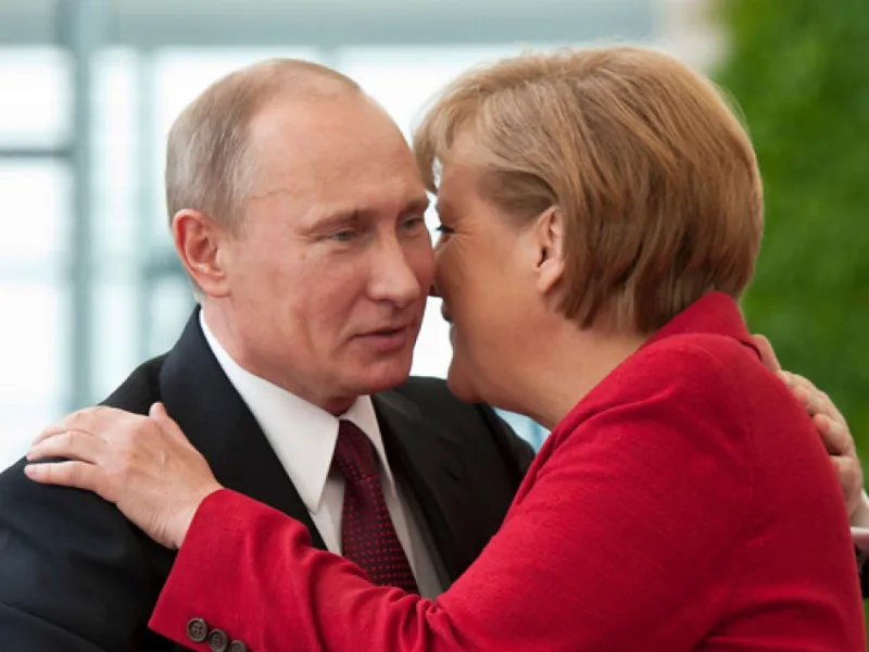 Relația dintre Angela Merkel și Vladimir Putin au avut întotdeauna o relație apropiată/ Foto: Profimedia Images