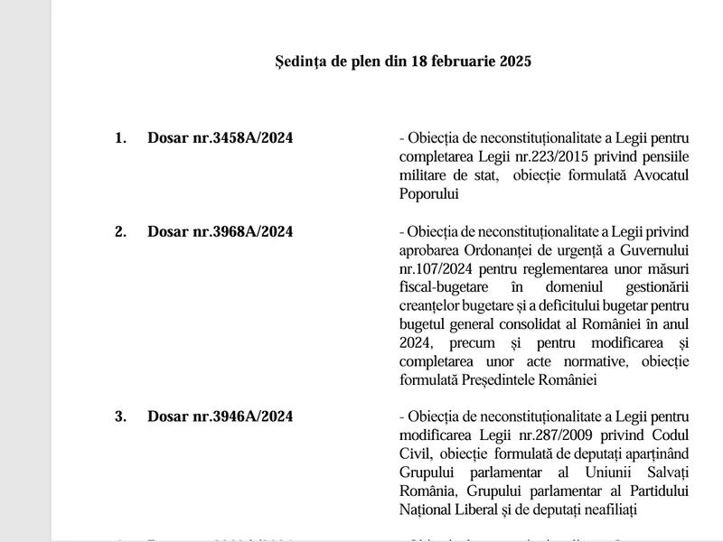 Ultima șansă pentru creșterea pensie militare. CCR decide, marți, soarta a sute de mii de pensionari - Foto: CCR