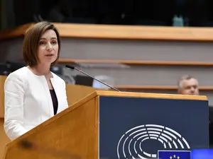 VIDEO Maia Sandu: Locul Republicii Moldova este în Uniunea Europeană. Susținem integritatea Ucrainei / Profimedia