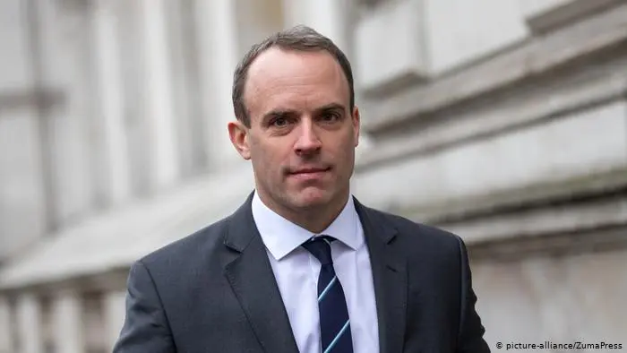 Dominic Raab, șeful diplomației britanice. Sursă imagine: DW.com