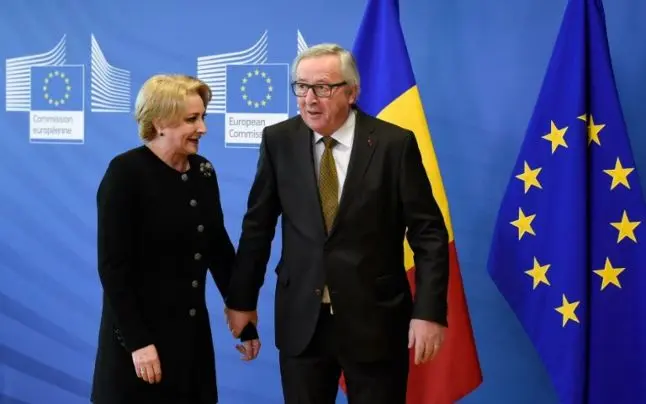 Dăncilă și Juncker, la ultima întâlnire de la Bruxelles