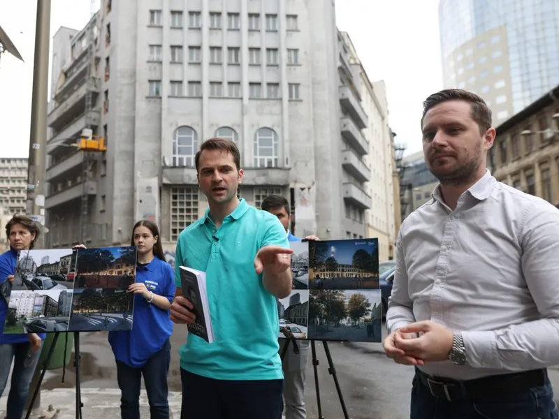 Sebastian Burduja propune ca zona Străzii Eforie din București să devină pietonală - Foto: INQUAM Photos/ George Călin