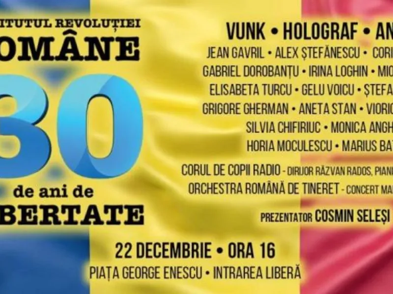 Afișul concertului și trupele participante