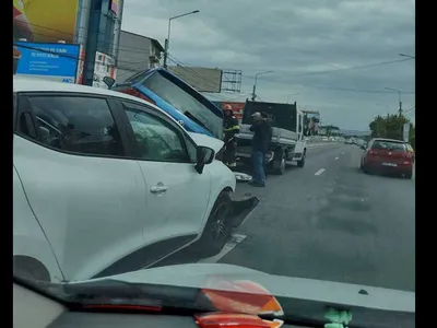 Accident pe DN1, la Otopeni - Foto Facebook/ Info Trafic Rutier - Bucuresti si Ilfov / Accidente / Filmari / Radare