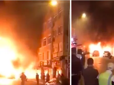 VIDEO Explozii auzite în cartierul Fatih din Istanbul. Trei mașini au fost găsite în flăcări - FOTO: PROFIMEDIA