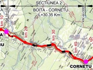 Secșiunea 2 din autostrada Sibiu Pitești Foto: CNAIR