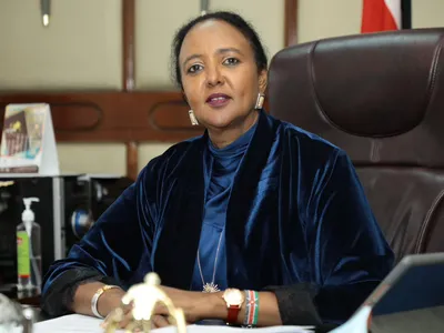 Amina Mohamed, former foreign minister, welcomes the visit of President Klaus Iohannis to Kenya Foto: Platform X