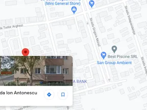 Strada Ion Antonescu din comuna 1 Decembrie, județul Ilfov. Sursa: Captură foto Google Maps