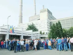 Protestul angajajților de la Termocentrala Mintia