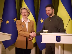 Von der Leyen și Zelenski - Foto: Profimedia