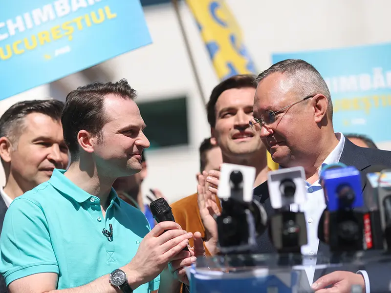 Nicolae Ciucă: „Sebastian Burduja are un plan, curaj, spirit de sacrificiu”. Poza: INQUAM photos / George Călin