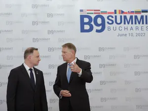 Președintele României, Klaus Iohannis și președintele Republicii Polone, Andrzej Duda, îi întâmpină pe șefii de stat care participă la Summitul B9 / Inquam Photos, Călin George