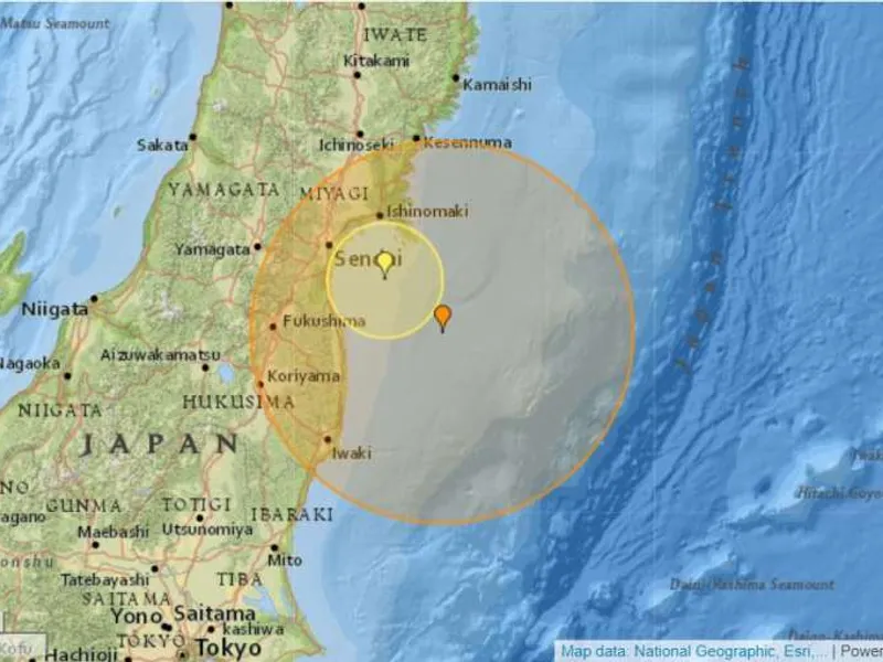 Cutremur de 6 grade pe scara Richter, în nord-estul Japoniei. / Foto: agerpres.ro