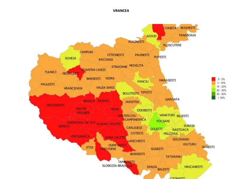 Vrancea. Sursa: CNCAV